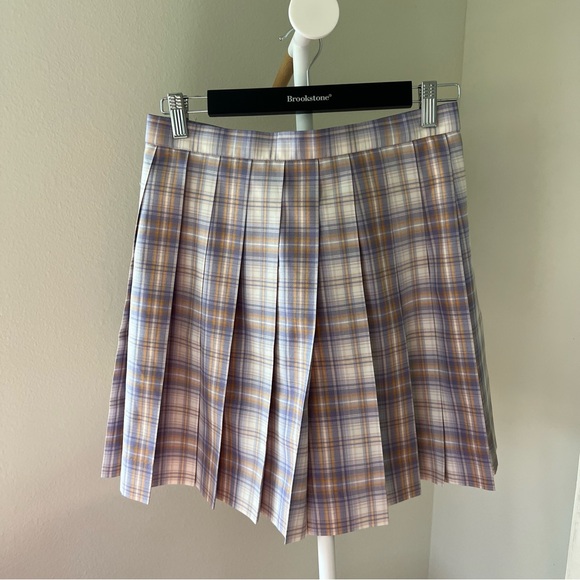 NWOT🔖JK Uniform Mini Skirt Plaid Japan Student School Purple - Picture 6 of 8